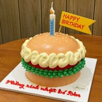 HAMBURGER CAKE - Bánh Kem Sữa Tươi Hamburger