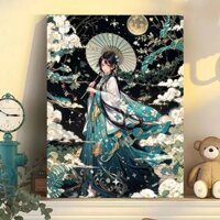 Hamlet [có khung] tranh sơn dầu kỹ thuật số DIY nhân vật trang phục cổ xưa màu kỹ thuật số tranh acrylic phòng khách phòng ngủ trang trí tranh