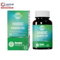 Hamoic Danapha Viva - Giúp giảm mỡ máu, giảm nguy cơ xơ vữa mạch máu - Lọ 40 viên