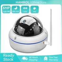 Hamrol ICsee 5MP Vandal-proof Wifi IP Camera P2P 1080P CCTV Wireless Wired Audio Recorded Security