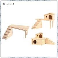 Hamster Gỗ Có Leo Thang Hut Lồng Phụ Kiện Nhà Hamster Bằng Gỗ Cho Chuột Lemmings Chinchilla Thú Cưng Nhỏ