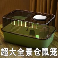 Hamster lồng gấu vàng tổ đặc biệt lớn giá rẻ nhà nhỏ acrylic bên ngoài biệt thự lớn