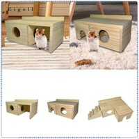 Hamster Wood House Hamster Nhà Ngủ Cho Chuột Thú Cưng Nhỏ Syria Hamster