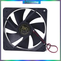 Han 12V cho Quạt làm mát tốc độ không chổi than DC 12x12x2 5cm 2Pin 2 dây Kết nối Coo