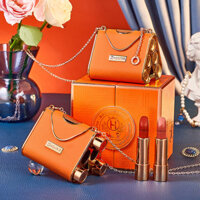 Han Belle Cao Cấp Túi Năm Màu Son Môi Hộp Matte Mềm Sương Dưỡng Ẩm Chống Dính Cốc Son Môi Bạn Gái Quà Tặng Sinh Nhật