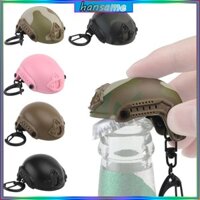 Han Dụng cụ mở chai cầm tay Mũ bảo hiểm hình ba lô Móc khóa Corkscrew Trang trí