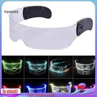 Han_ eco-friendly luminous glasses for dance hall halloween đầy màu sắc visor kính mắt đầy màu sắc