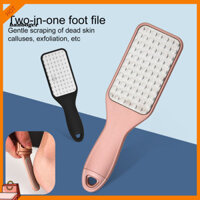 Han Ergonomic Foot File Thép không gỉ Foot File Callus Remover cho bàn chân mịn Công cụ làm móng chân sử dụng kép cho da khô và ướt Máy chà sàn cấp chuyên nghiệp để loại bỏ da chết