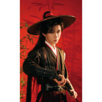 Hán phục cổ trang nam đen đỏ đại hiệp ( sẵn )