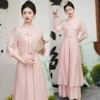 Hán phục trung hoa áo dài cách tân cổ tàu phong cách trung hoa