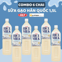 [HÀN QUỐC] Combo 6 Chai Sữa gạo 1,5L đường ăn kiêng Rice milk OKF HSD 5/2026 NHẬP KHẨU CHÍNH NGẠCH CÓ TEM PHỤ