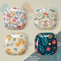 Hàn Quốc Dễ Thương Nông Thôn Hoa Cây Dành Cho Samsung Galaxy Buds FE Buds 2 Pro Chống Trầy Xước Tai Nghe Dành Cho Buds Live 2Pro Móc