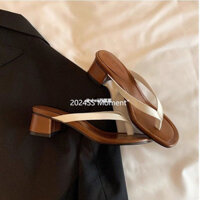 Hàn Quốc Flip-Flops Đi Biển Dày Gót Chân Lật Dép Nữ Bên Ngoài Chúng Tôi