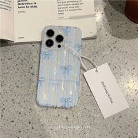 Hàn Quốc Hàn Quốc ins Phong Cách Niche No Va Chạm Ốp Lưng Ngọc Trai Nhẹ Nhàng Nơ Điện Thoại Thích Hợp Cho iphone15 14 pro max 13 12 11 Vỏ Bảo Vệ