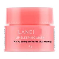Hàn Quốc Lanzhi Lip Mask Mẫu Son Môi Son Dưỡng Môi Sửa Chữa Dưỡng Ẩm Dưỡng Ẩm Hương Vị Trái Cây Mẫu 3g