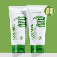 Hàn Quốc Nature Paradise Republic Aloe Vera Facial Cleanser Sữa rửa mặt dành cho nữ làm sạch sâu chính hãng sữa rửa mặt rau má