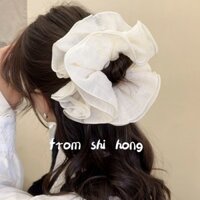 Hàn Quốc nhiều lớp xếp ly, tai gỗ, Vòng tóc ruột già, bầu không khí, hoa văn kẻ sọc, dây buộc tóc tính khí lười biếng, dây buộc tóc