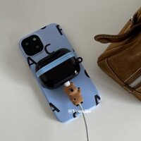 Hàn Quốc Niche ins Style Retro Màu sắc tương phản Phim tối giản Thích hợp cho airpod1 / 2 Vỏ bảo vệ tai nghe Bluetooth không dây Apple airpod pro2 / 3