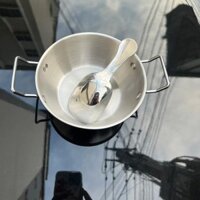 Hàn Quốc Thép Không Gỉ Bịt Tai Ăn Nhẹ Bát Cơm Rượu Bát Salad Lẩu Nước Sốt Bát Khoai Tây Chiên Giỏ Trái Cây Chiên Nhỏ B