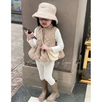 [HANA KIDS BY QUYNH CAO] ÁO PHAO GILE GIỮ NHIỆT MỎNG NHẸ SIÊU XINH PHONG CÁCH HÀN QUỐC CHO BÉ GÁI