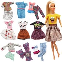 Hand Made for 1/6 Barbie Doll Clothes Fashion Dress 11-Inch Bjd Dolls Accessories Toys for Girls Suit Shirt Shorts Skirt