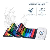 Hand Roll Piano - Portable and Foldable Keyboard with Rechargeable Battery - Ideal for Beginners and Adults