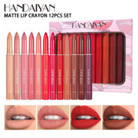 Handaiyan 6/12 màu lip tint set non stick cup lipstick pencil lip liner