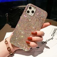 Handmade Bling Full Kim Cương Giả Ốp Lưng Cho IPhone 16 15 12 13 Pro Max IP 14 Pro Max Vỏ Kim Cương Lấp Lánh