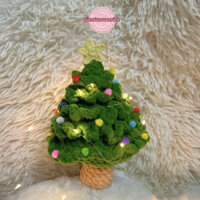 [HANDMADE] CÂY THÔNG ĐỂ BÀN BẰNG LEN