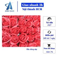 HANDMADE Combo 10 đầu bông hoa sáp  kim tuyến A dùng trang trí hộp quà - Đầu hoa sáp