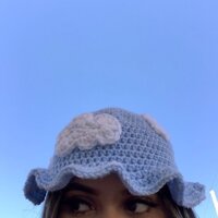 [HANDMADE] Crochet cloud bucket hat - Mũ móc hình đám mây