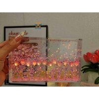 Handmade DIY Flow Hemp Tulip Đèn ngủ nhỏ Gói vật liệu cánh hoa cát lún đẹp