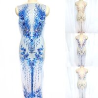 Handmade Hạt Thêu Ren Đính May Áo Cưới Cô Dâu Mũ Đội Đầu Cổ Vải DIY