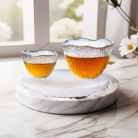 Handmade Master Cup Cốc Cá Nhân Nhỏ Cốc Trà Họa Tiết Búa Nhật Bản Kung Fu Thủy Tinh Chịu Nhiệt Cốc Đơn Cốc Nhỏ Trà Cốc
