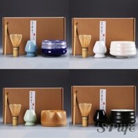 Handmade Nhà Dễ Dàng Làm Sạch Bộ Trà Matcha Dụng Cụ Đứng Bộ Bát Đánh Muỗng Quà Tặng Lễ Truyền Thống Nhật Bản Phụ Kiện