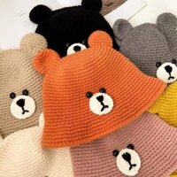[HANDMADE] Nón len handmade gấu cho bé 🐻