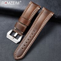 Handmade Retro Italy Genuine Leather Watch Band Strap Black Brown Green 20 22 24 26mm Bracelet Accessories Solid