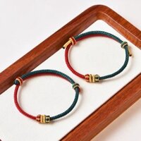 Handmade Tám Dây Bện Tay Dây Cặp Đôi Vòng Tay Bán Hoàn Thành Phụ Kiện Chuyển Benming Năm Nam Nữ Dây Đỏ diy