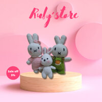 [Handmade] Thỏ đan len thủ công Miffy
