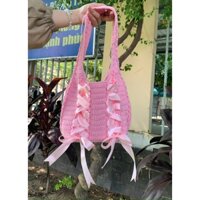 [Handmade] Túi len đeo vai