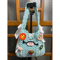 [handmade] Túi len handmade đeo vai dễ thương. (Ảnh thật 100%)