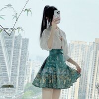 Hanfu nguyên bản váy mặt ngựa phong cách Trung Quốc Mới Mùa Xuân 2024 mẫu mới Hán phục nhà Minh Váy Ngắn Mùa hè đi làm hàng ngày