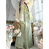 Hanfu Nữ [Taoli Naughty] Áo Sơ Mi Cổ Tròn Bloomers Thêu Thoáng Khí Phong Cách Trung Hoa Tươi Hàng Ngày Phù Hợp Với Phong Cách Mùa Hè