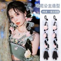 Hanfu Tóc Giả Đuôi Ngựa Xoắn Công Chúa Hani Phong Cách Photo Studio Chụp Ảnh Đa Năng Xoắn Bím Đuôi Ngựa