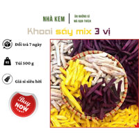 Hàng 1 Khoai sấy giòn không đường mix 3 vị 500g