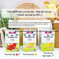 (Hàng Air 2025) Trà Hipp hữu cơ Đức - Hộp 20 túi lọc