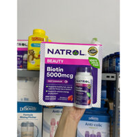 [Hàng Air-Bill Mỹ] Viên Kẹo Ngậm Natrol Beauty Biotin 5000mcg 250Viên