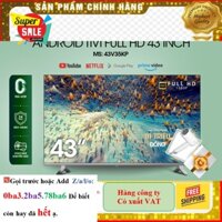 Hãng> Android Tivi TOSHIBA 43 inch 43V35KP, Smart TV màn hình LED Full HD - Loa 24W - Miễn Phí Lắp Đặt