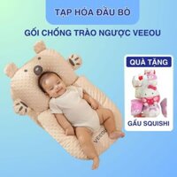 (HÀNG BABY CHOU+tặng gấu) Gối chống trào ngược và đệm ngủ đúng tư thế Cho Bé
