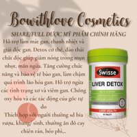 [Hàng Bay Air] Viên Uống Thải Độc Bổ Gan Swisse Liver Detox 60 Viên Úc